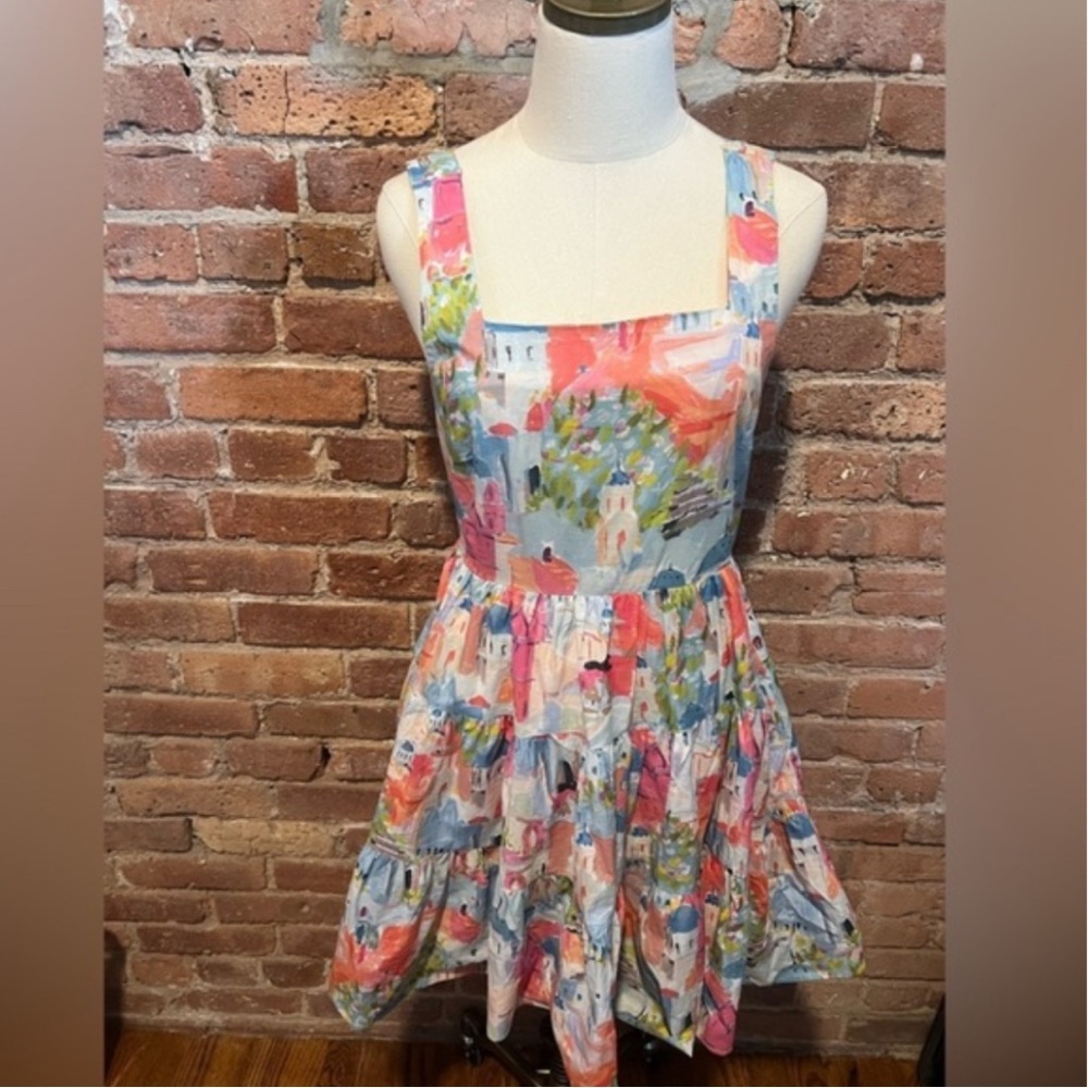 Entro Multicolor Abstract Dress